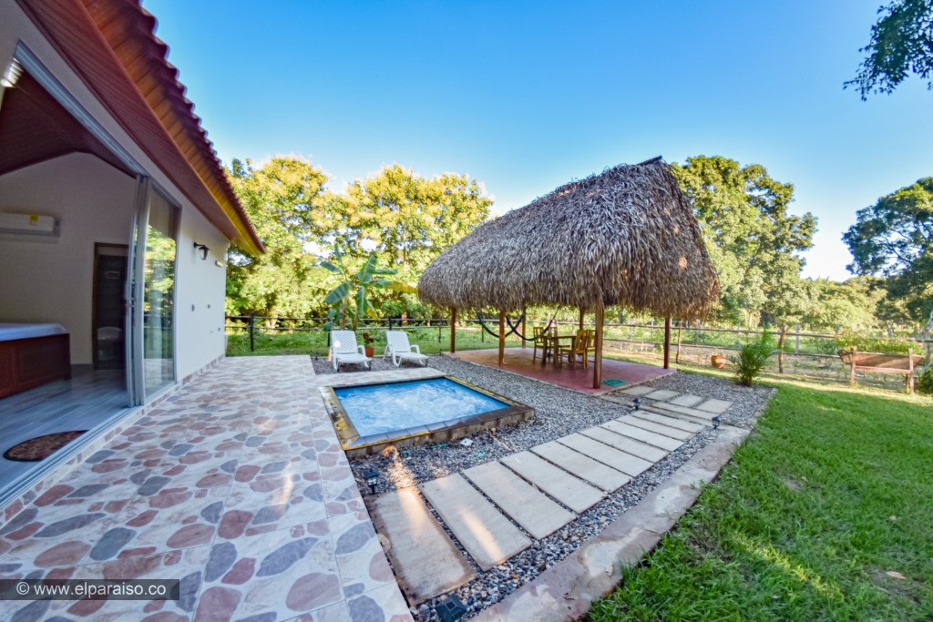 el paraiso yopal casanare turismo aventura tradicion alojamiento campestre cabana vip2 privada rancho palma paja trompillo kiosco1