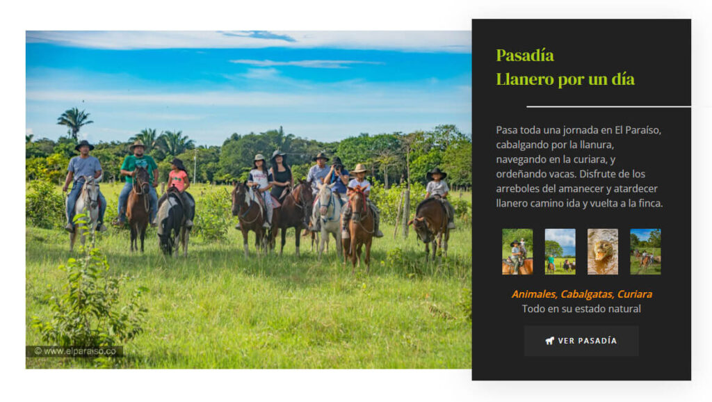 Pasadia se llanero por un dia